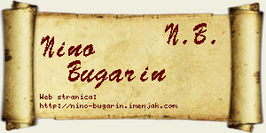 Nino Bugarin vizit kartica